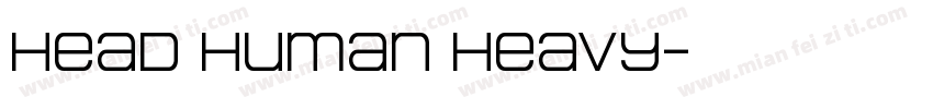 Head Human Heavy字体转换